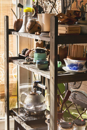 Wide range traditional chinese tea shopの写真素材