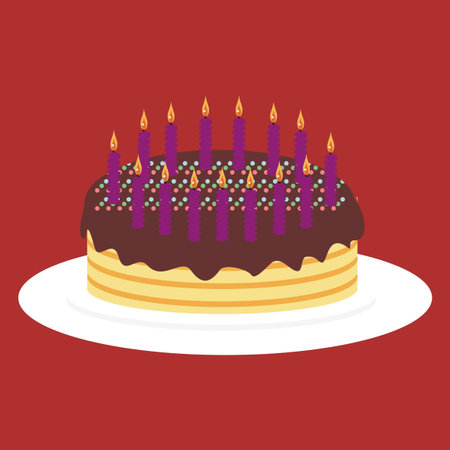 cake with candles