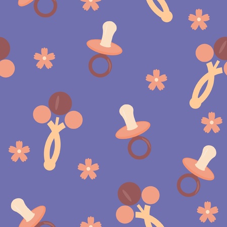 seamless baby backgroundのイラスト素材