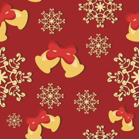	seamless New Year and Christmas backgroundのイラスト素材