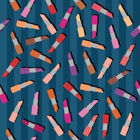 background with lipsticksのイラスト素材