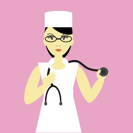 nice young nurseのイラスト素材