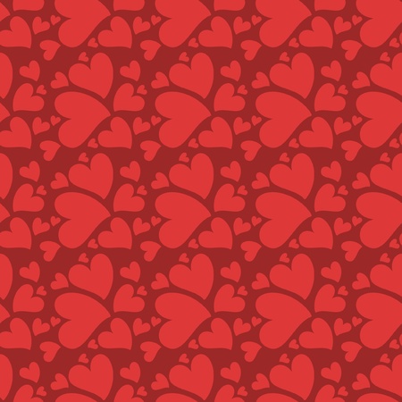 seamless background with heartsのイラスト素材