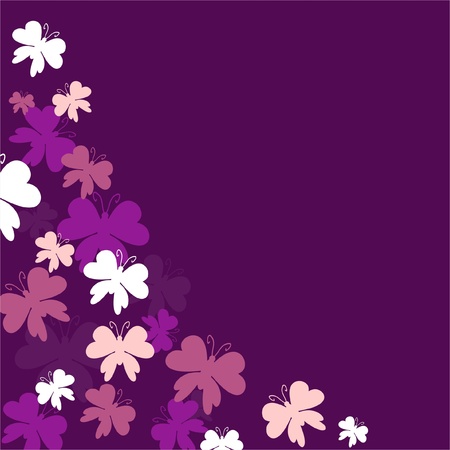 background with butterfliesのイラスト素材
