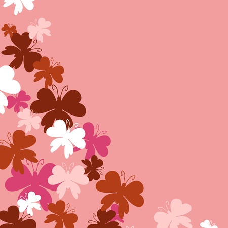 background with butterfliesのイラスト素材