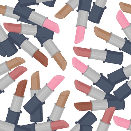 seamless background with lipsticksのイラスト素材