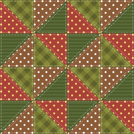 patchwork background with different patternsのイラスト素材