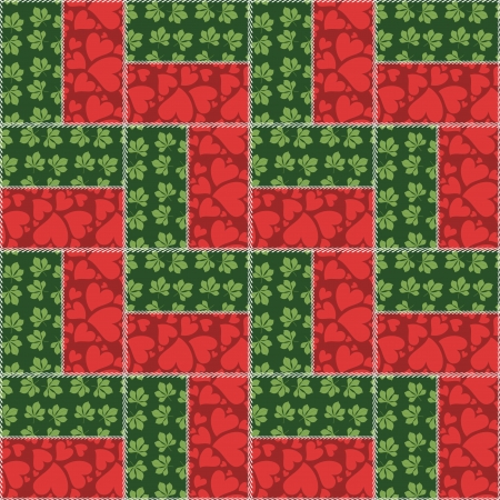 patchwork background with different patternsのイラスト素材