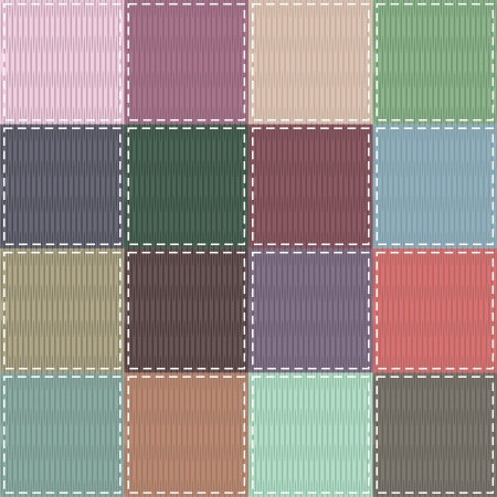 patchwork background with different patternsのイラスト素材