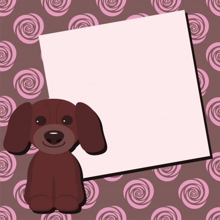 card with nice dogのイラスト素材