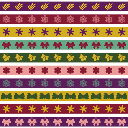 decor strips on white backgroundのイラスト素材