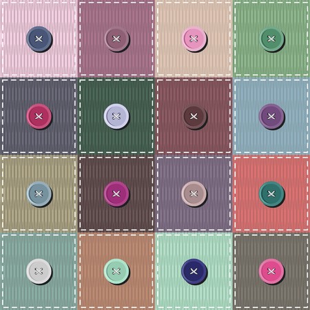 patchwork background with different patterns illustrationのイラスト素材
