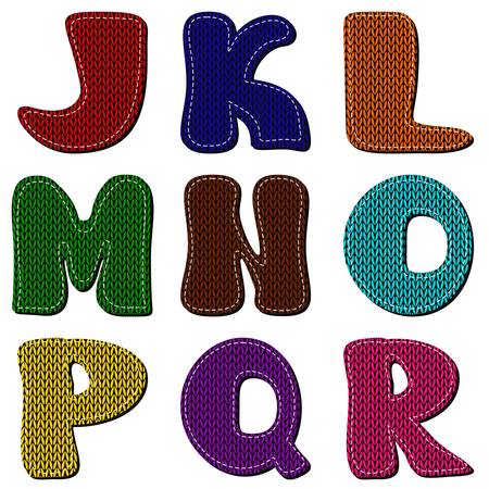 scrapbook alphabet on white backgroundのイラスト素材