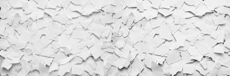 Creative background with scattered overlay of crumpled papers.の写真素材
