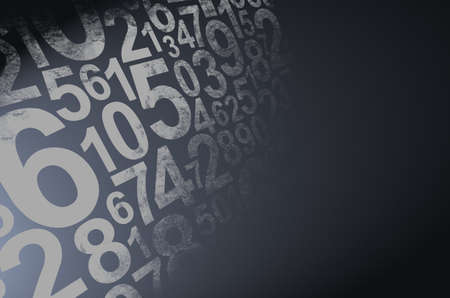 background with numbers in rhythmic dimensions.の写真素材