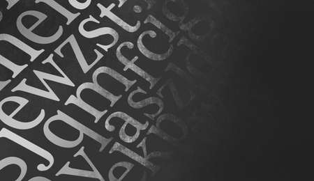 Creative and modern background with letters.の写真素材
