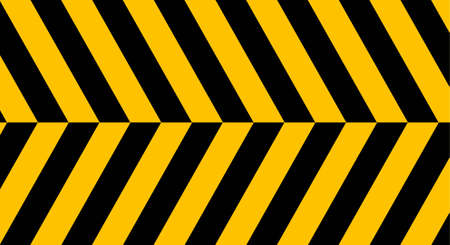 warning sign with black stripes on yellow background.のイラスト素材