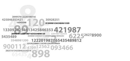 Creative and modern background with numbers.のイラスト素材