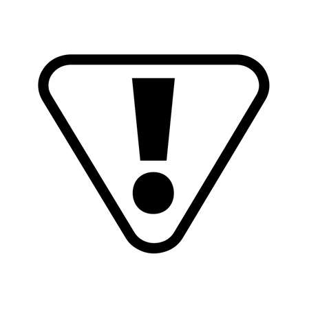 exclamation sign on white background. Vector icon.のイラスト素材