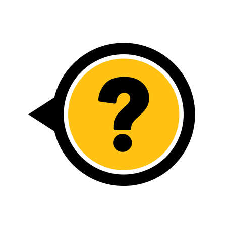question mark on white backgroundのイラスト素材