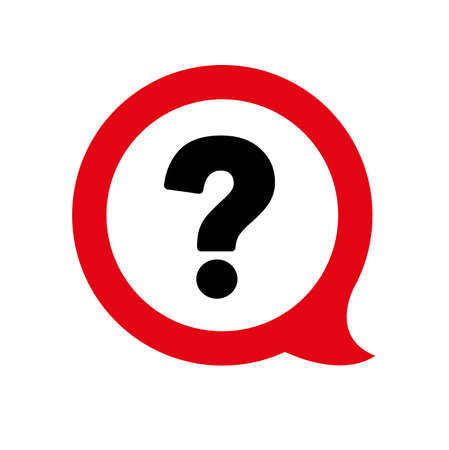 question mark on white backgroundのイラスト素材