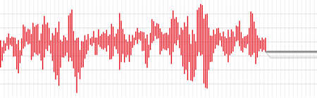 Earthquake background. seismogram for seismic measurement.のイラスト素材