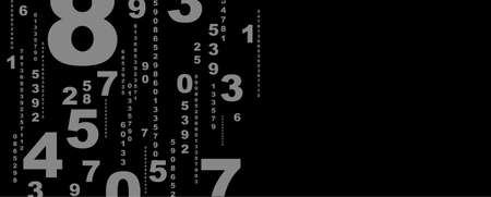 Creative and modern background with numbers.のイラスト素材