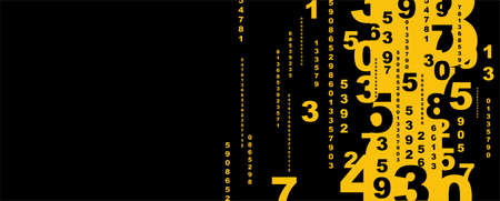 Creative and modern background with numbers.のイラスト素材