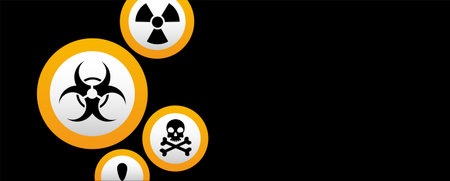 traffic sign on black background