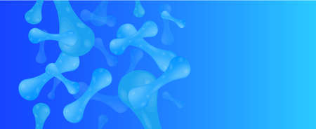 Micro probiotic microorganism, science background. Medicine and treatment.のイラスト素材