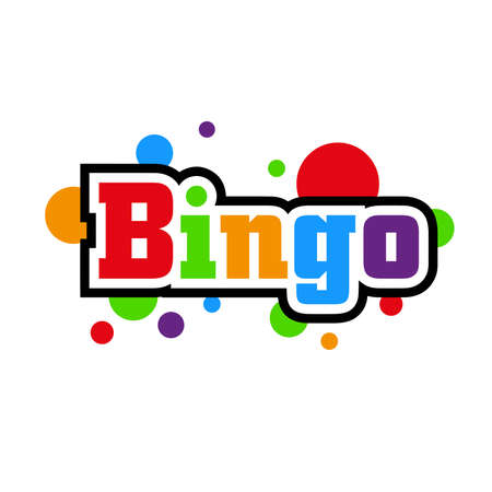 bingo text on white backgroundのイラスト素材