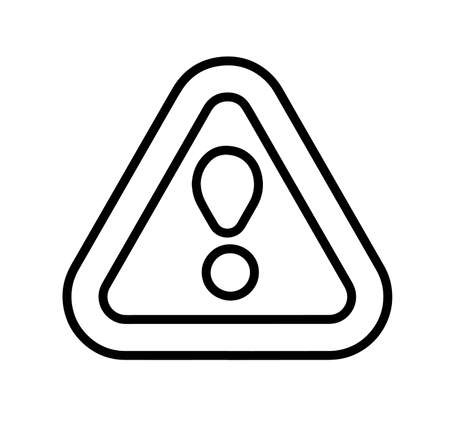 exclamation mark. Vector icon.のイラスト素材