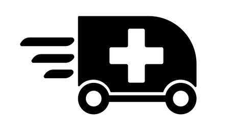 ambulance car icon vectorのイラスト素材