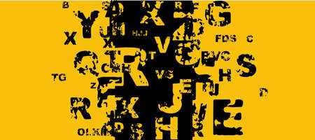 Creative and modern background with letters.のイラスト素材