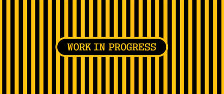 warning sign with black stripes on yellow background.のイラスト素材