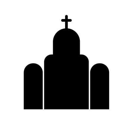 church icon on white backgroundのイラスト素材