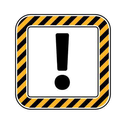 traffic sign attention. Vector icon.のイラスト素材