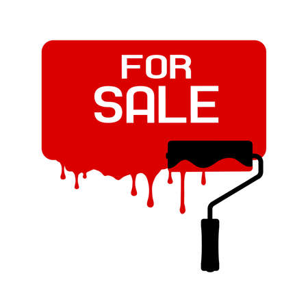 red for sale vector signのイラスト素材