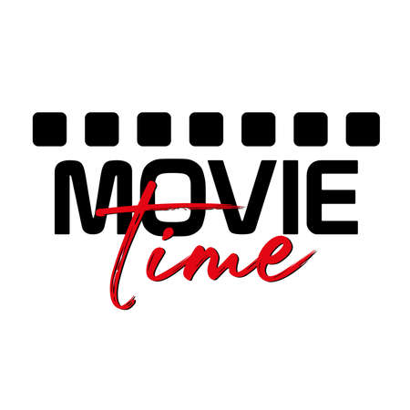 movie text on white backgroundのイラスト素材