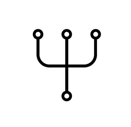 connection icon on white backgroundのイラスト素材