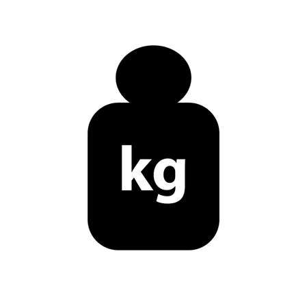 kilogram icon on white backgroundのイラスト素材