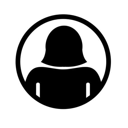 Women vector icon on white backgroundのイラスト素材