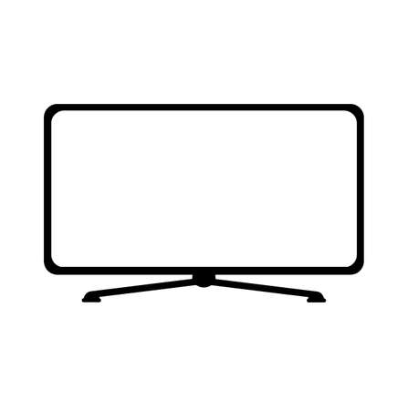 tv icon on white backgroundのイラスト素材