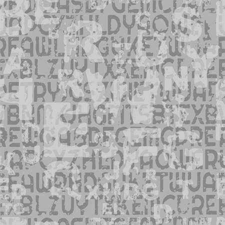 letters on black background with seamless pattern.のイラスト素材