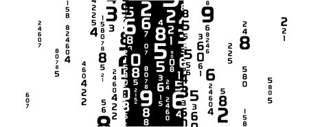 Creative and modern background with numbers.