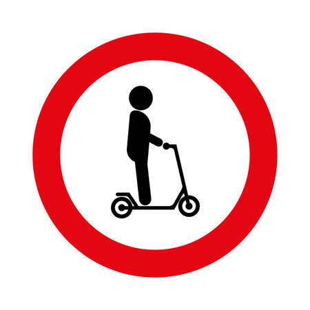 skateboarding man icon on white bckgroundのイラスト素材