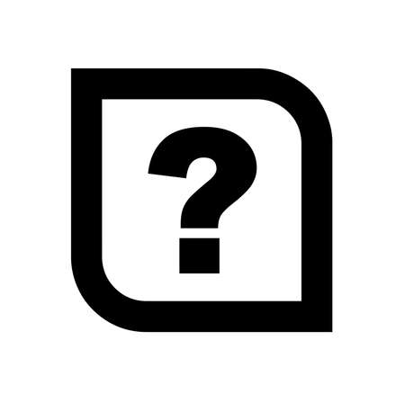 question mark on white backgroundのイラスト素材