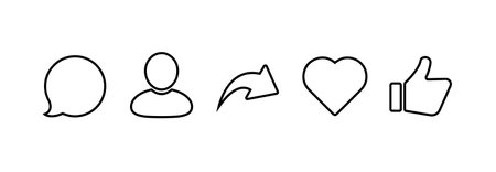 Social media icons on white background