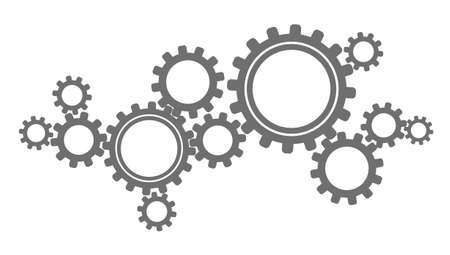 industry icon on white backgroundのイラスト素材