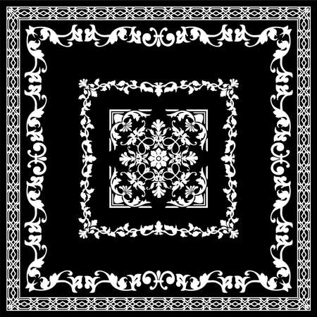 Seamless pattern decorated with precious stones, gold chains and pearls.のイラスト素材